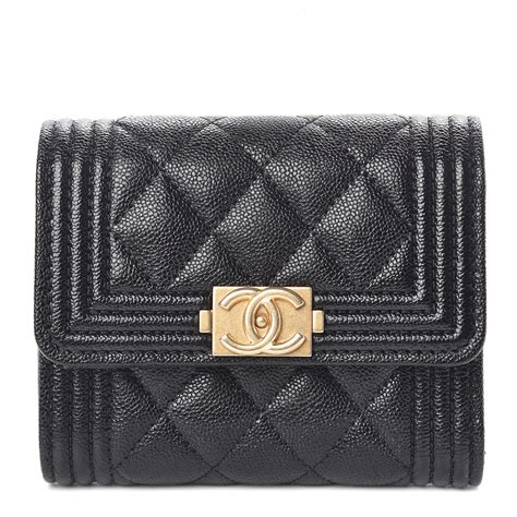 chanel boy small flap wallet